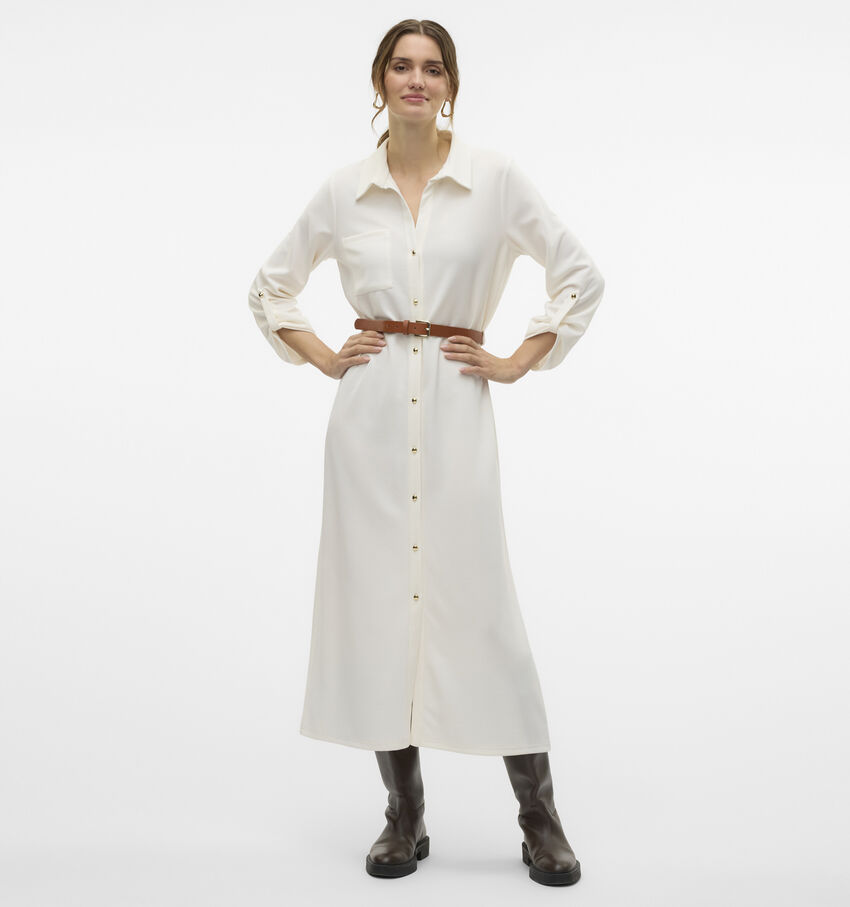 Vero Moda Becca Witte Lange jurk