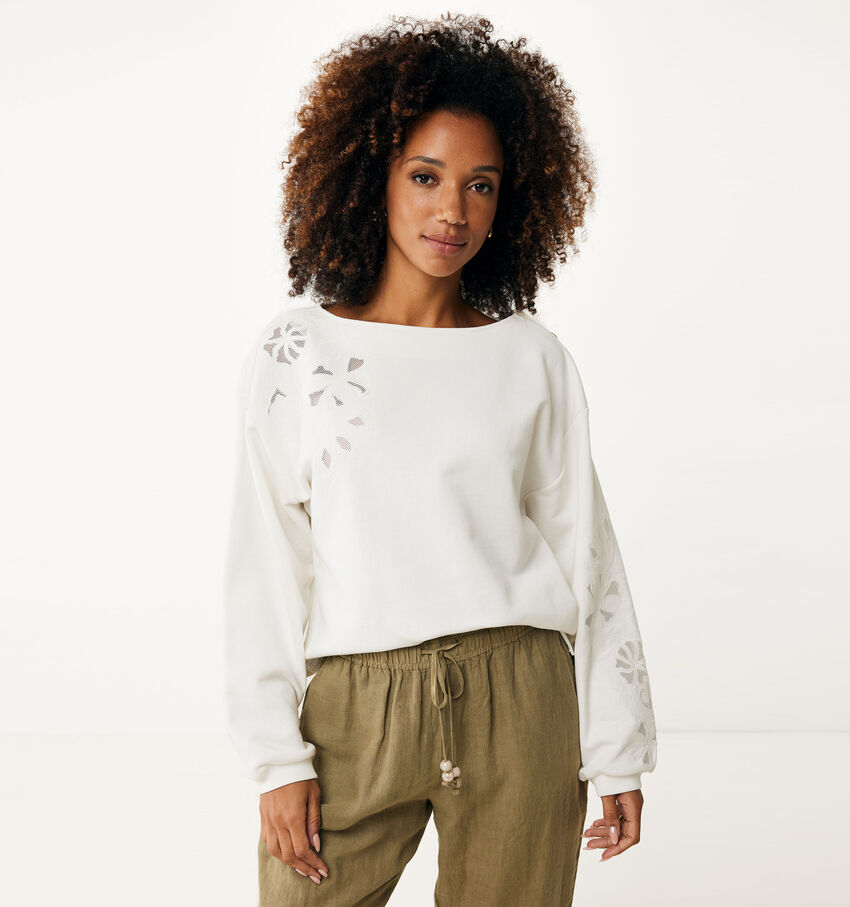 Mexx Sweatshirt en Écru