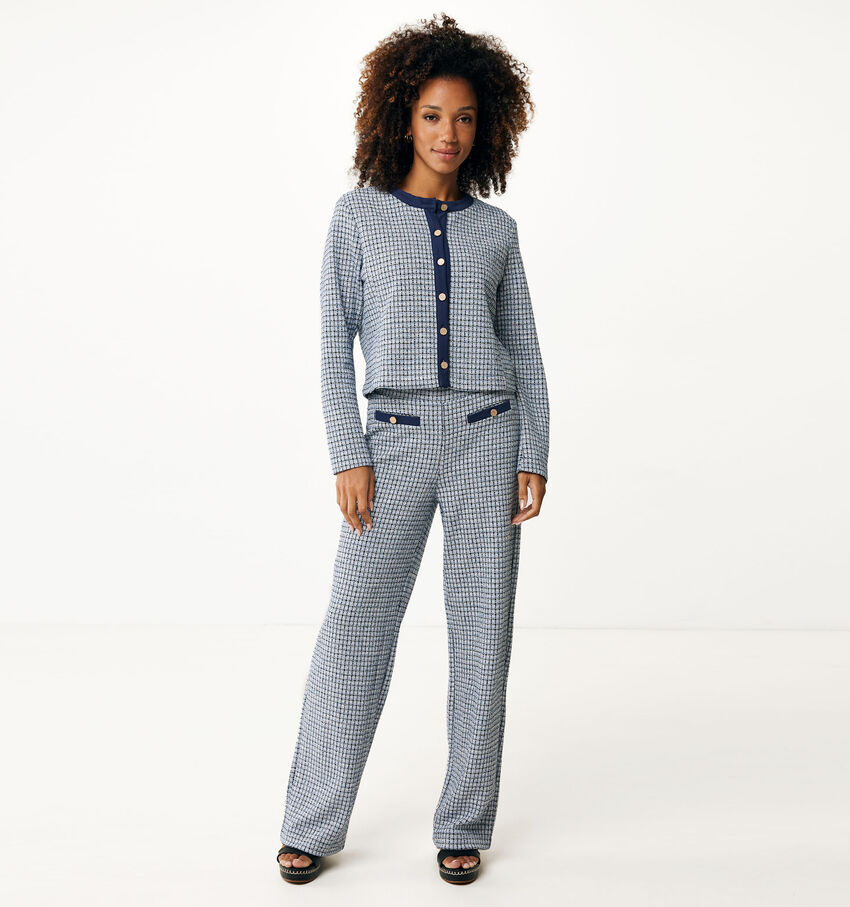 Mexx Pantalon jaquard knit en Bleu
