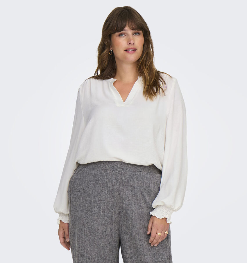 ONLY Carmakoma Metta Witte Blouse