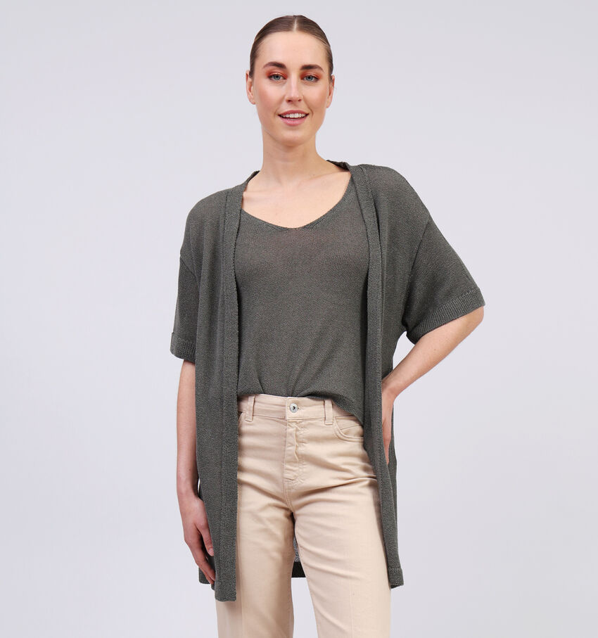 JDY Shine Groene Knit Kimono