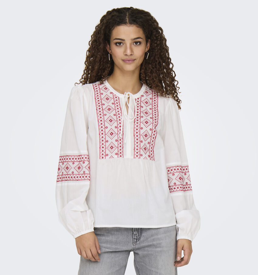 JDY Lulu Witte Blouse