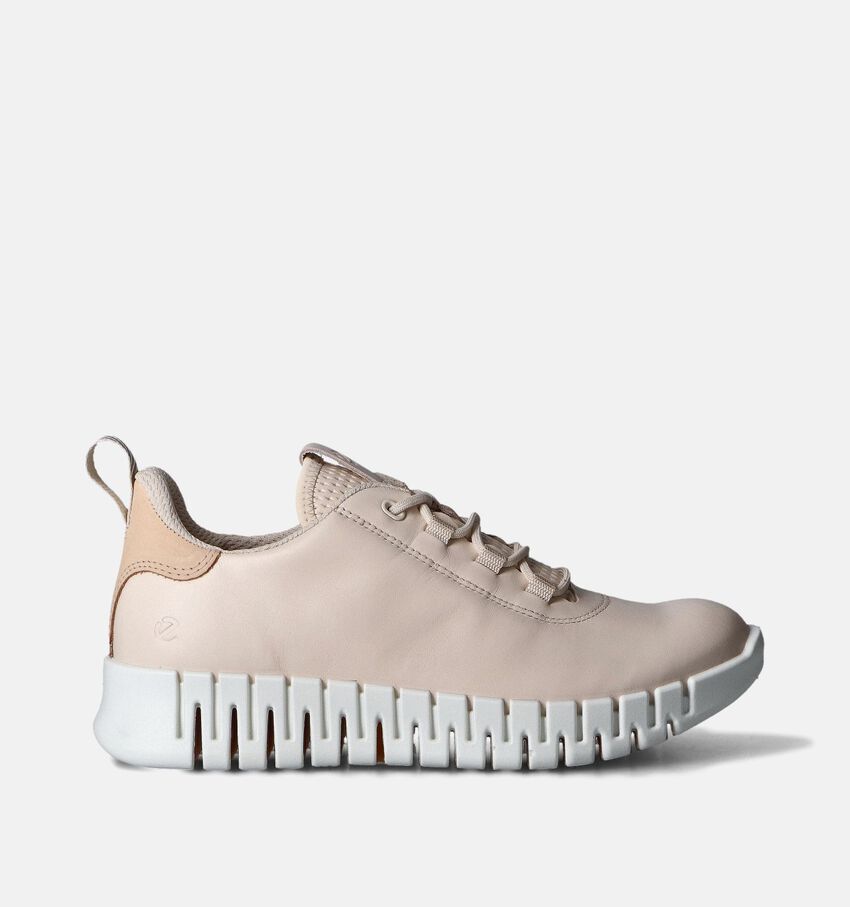 ECCO Gruuv Beige Veterschoenen