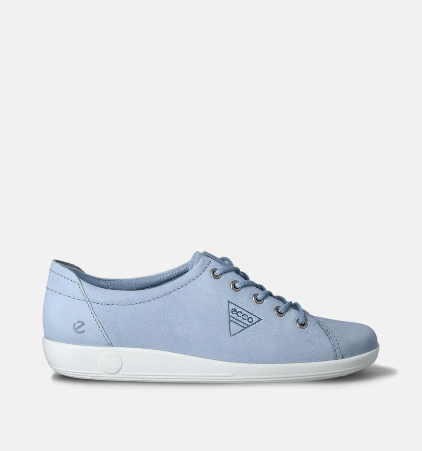 ECCO Soft 2.0 Chaussures à lacets en Bleu