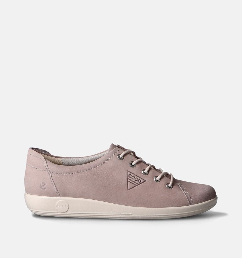 ECCO Soft 2.0 Chaussures à lacets en Taupe