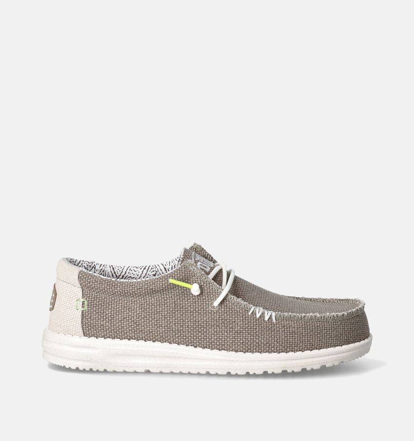 HEYDUDE Wally Braided Kaki Mocassins