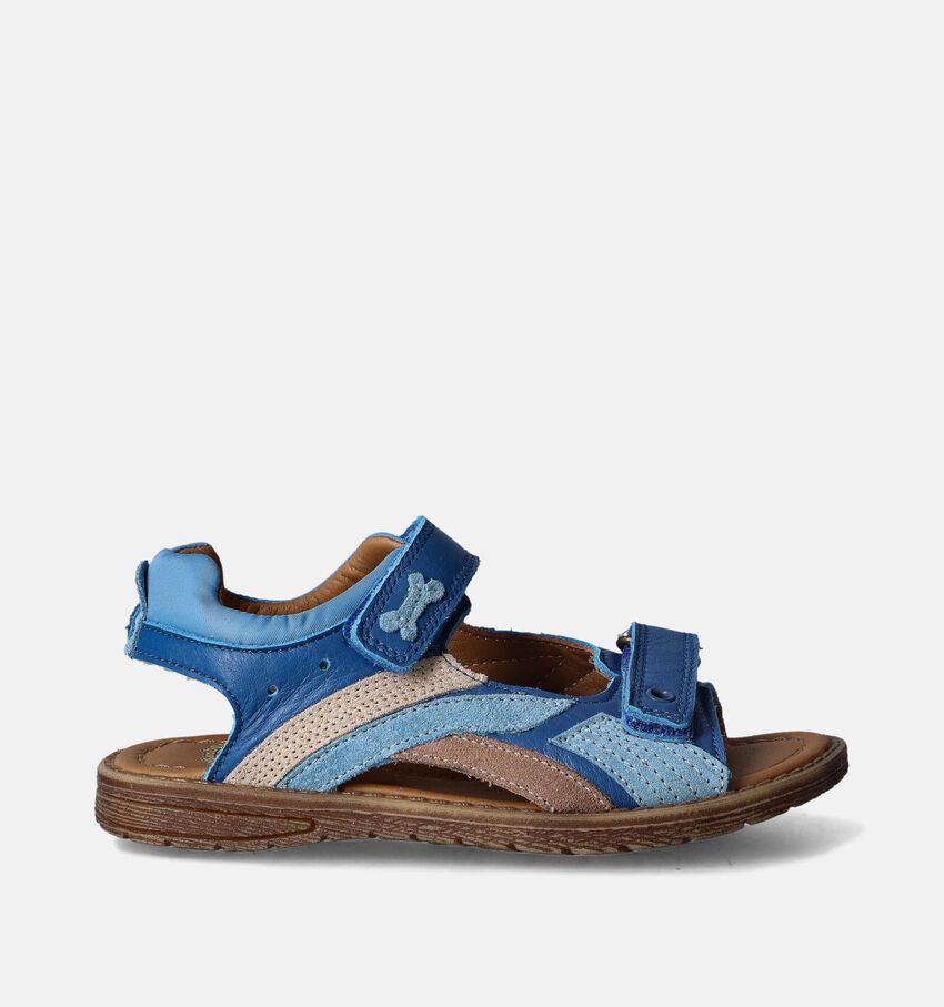 STONES and BONES Durit Blauwe Sandalen