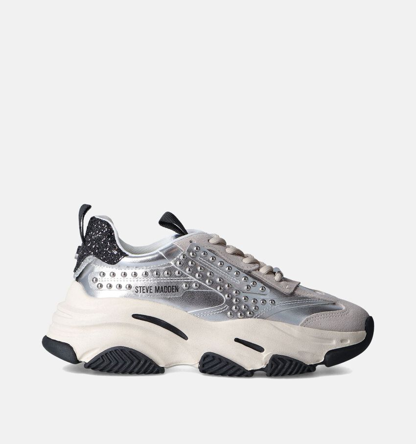 Steve Madden Posseission Zilveren Sneakers