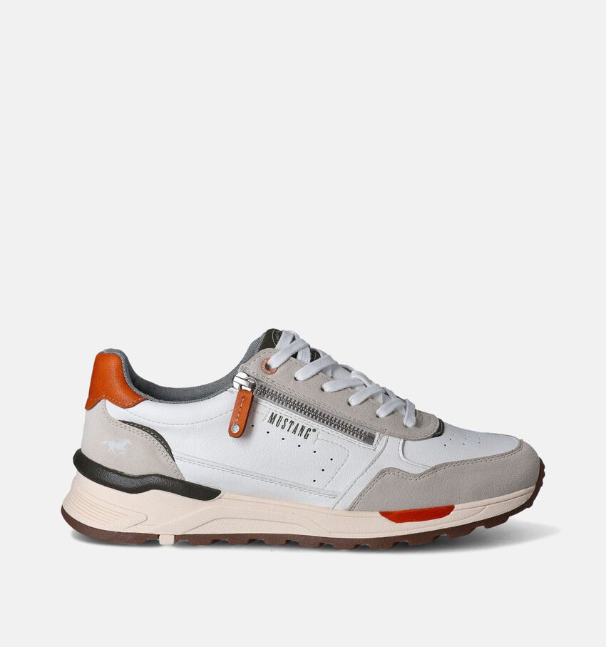 Mustang Ecru Veterschoenen