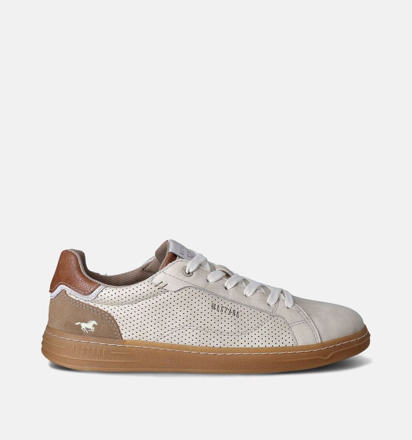 Mustang Beige Veterschoenen