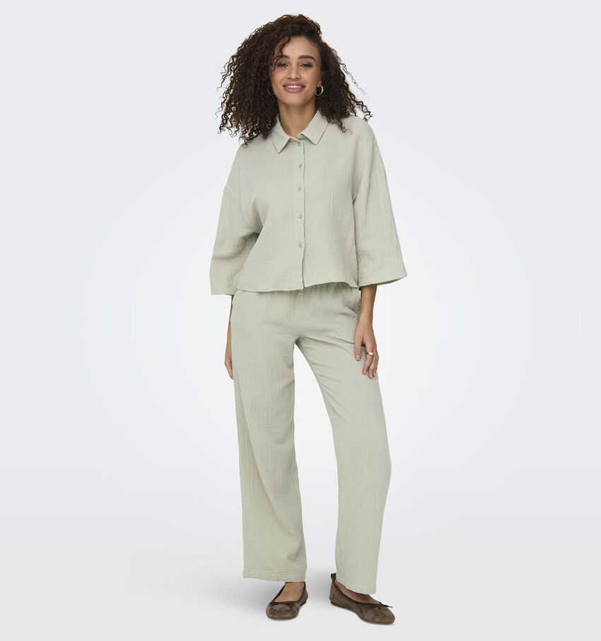 JDY Theis Groene Wijde broek