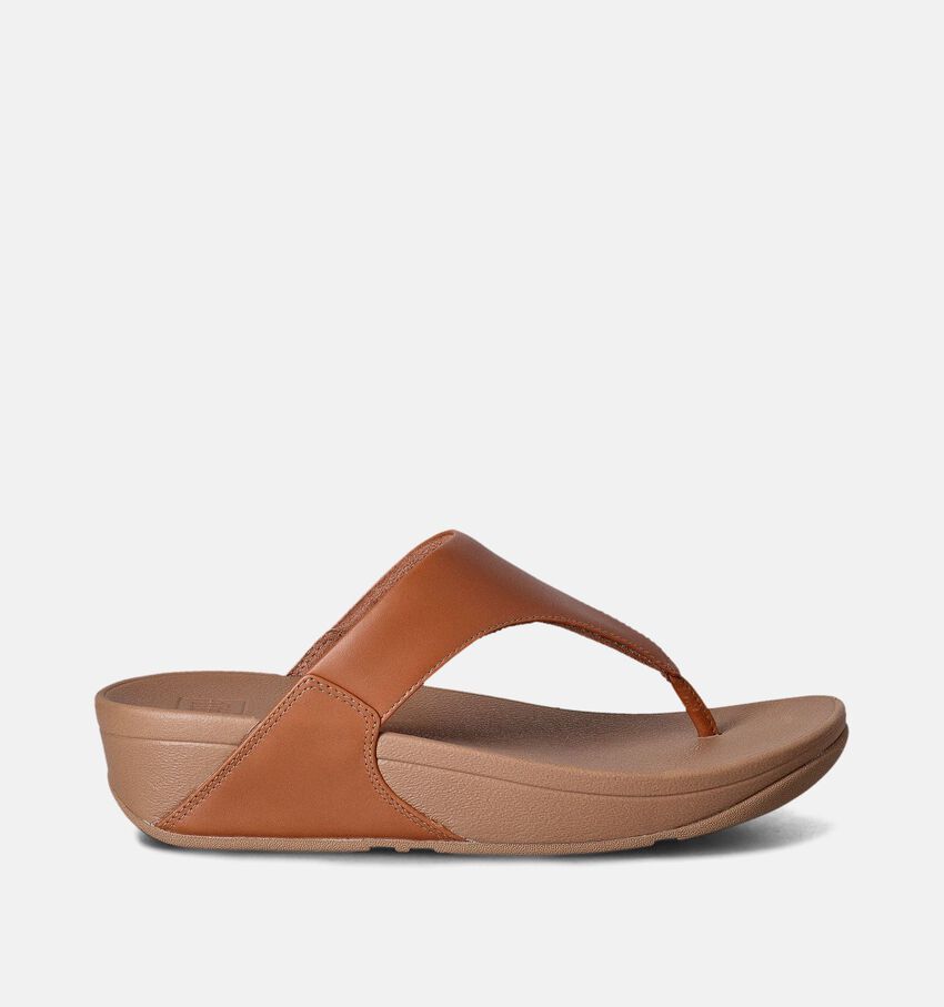 FitFlop Lulu Toepost Cognac Teenslippers