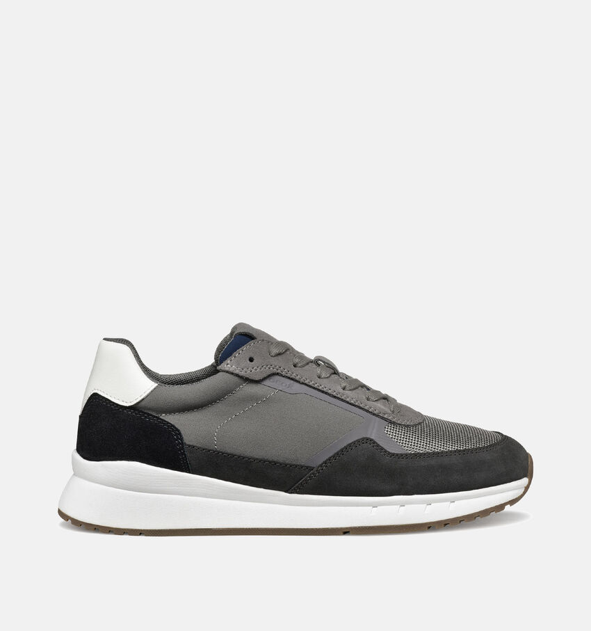 Geox Branthon Grijze Veterschoenen