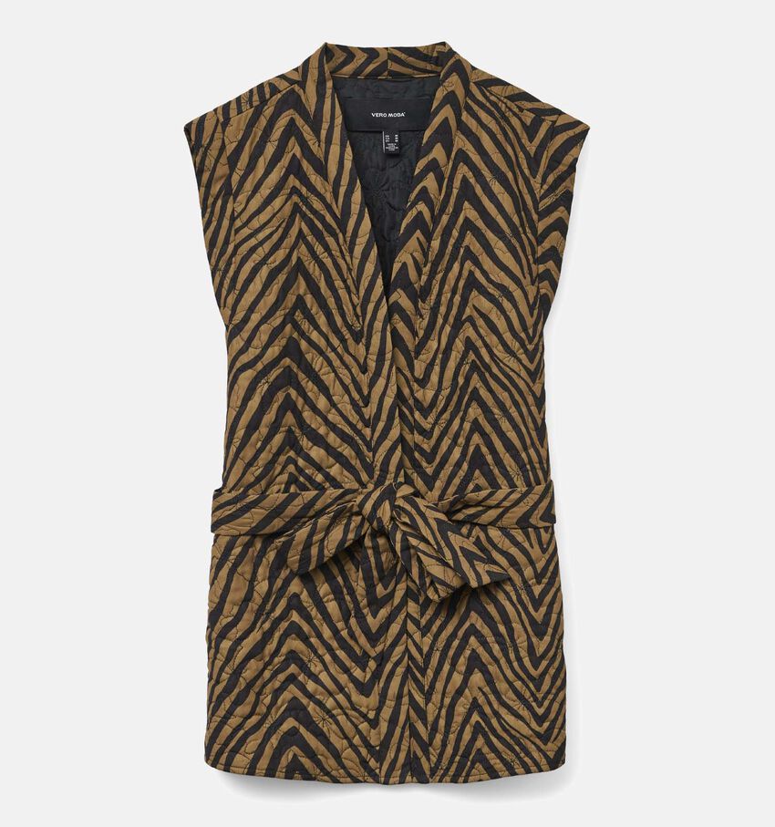 Vero Moda Jane Bruine Korte bodywarmer