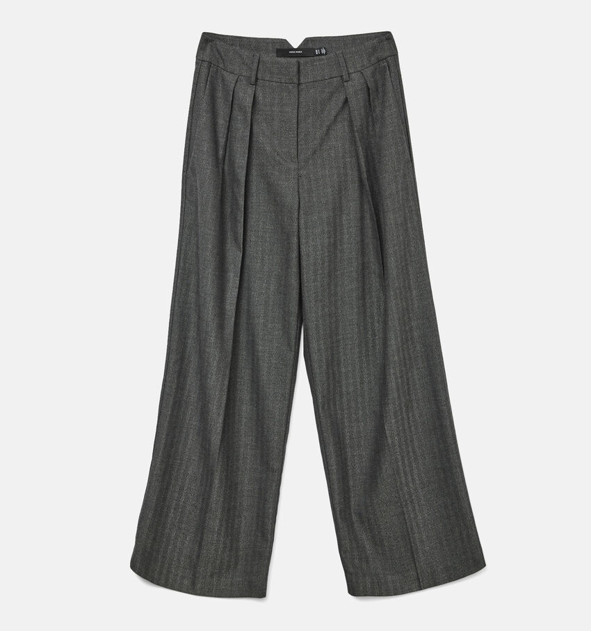 Vero Moda Emili Grijze Wijde broek L32