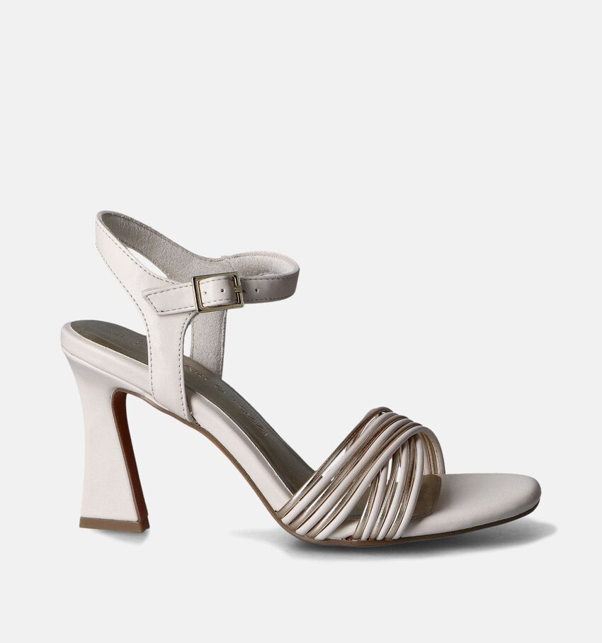 Marco Tozzi Sandales à talons hauts en Écru
