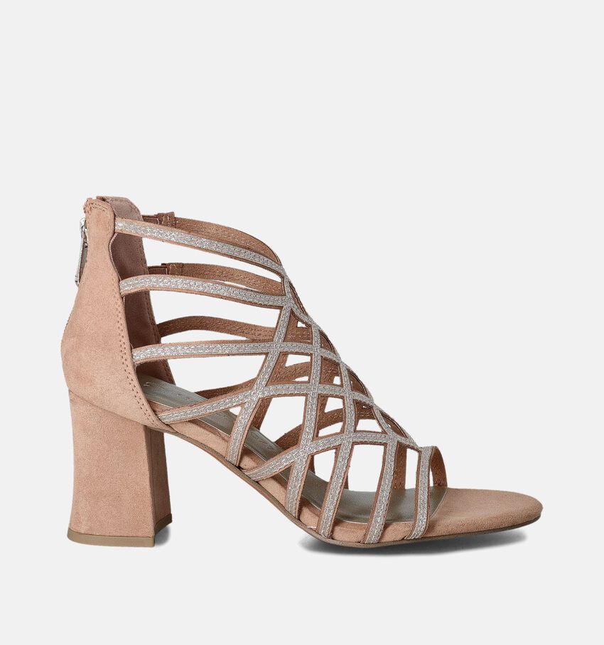 Marco Tozzi Sandales à talons en Marron