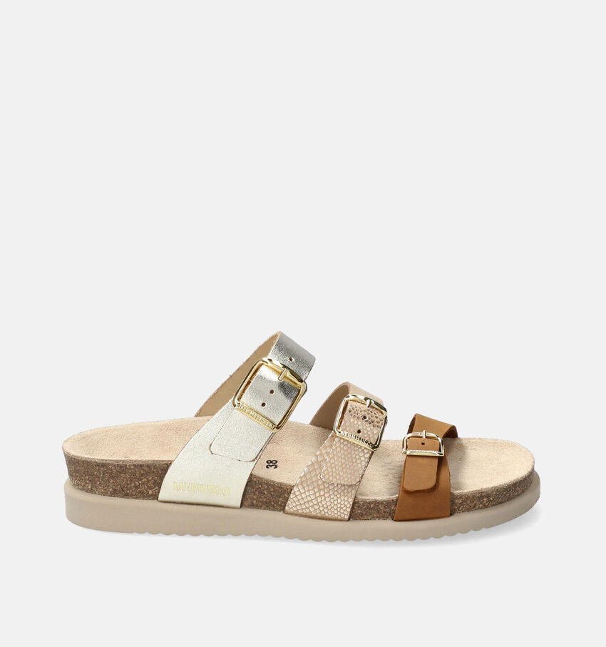 Mephisto Hyacinta Nu-pieds plates en Marron