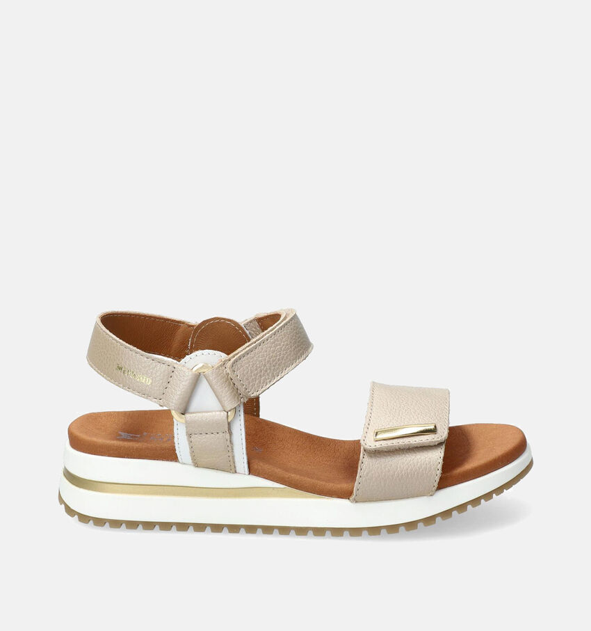 Mephisto Jeanie Sandales avec talon compensé en Beige