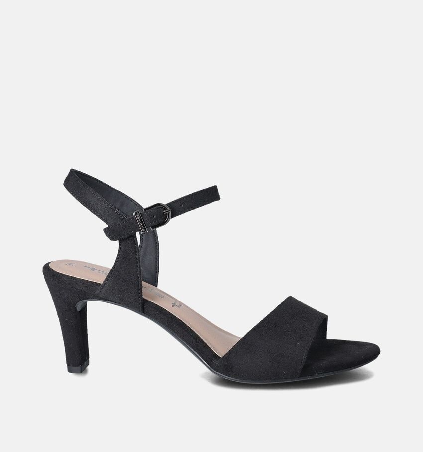 Tamaris Zwarte Sandalen met hak