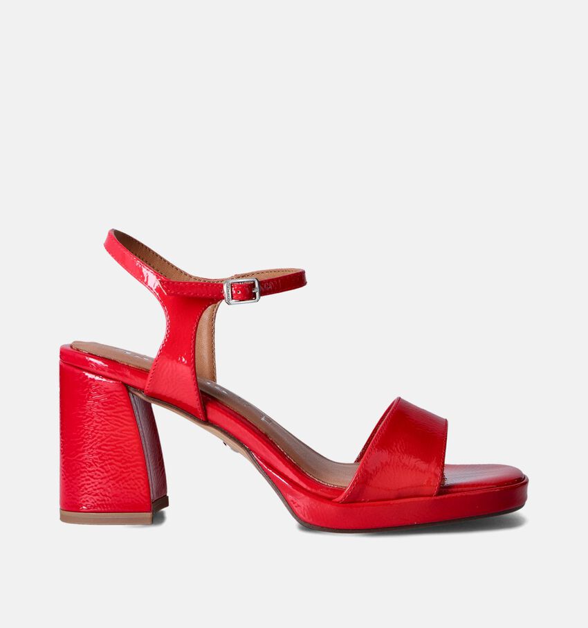 Tamaris Rode Sandalen met Blokhak