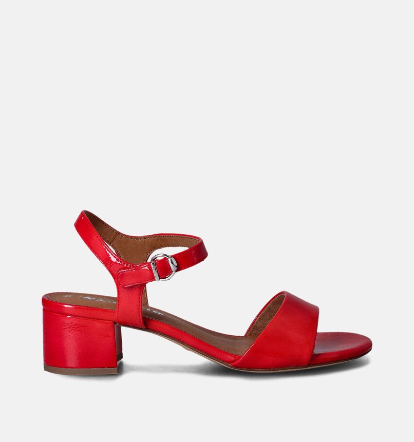 Tamaris Rode Sandalen met blokhak