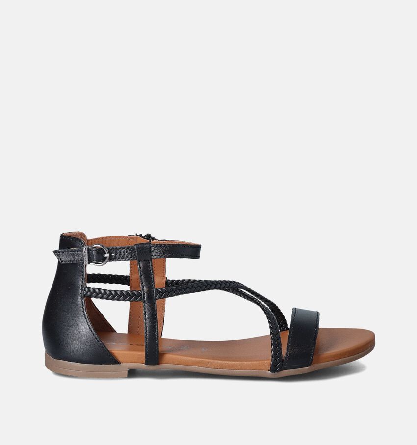 Tamaris Sandales plates en Noir