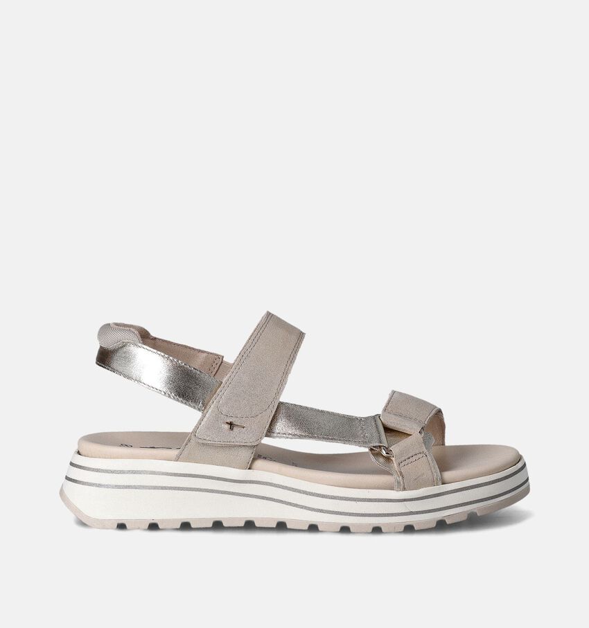Tamaris Gouden Sandalen met sleehak