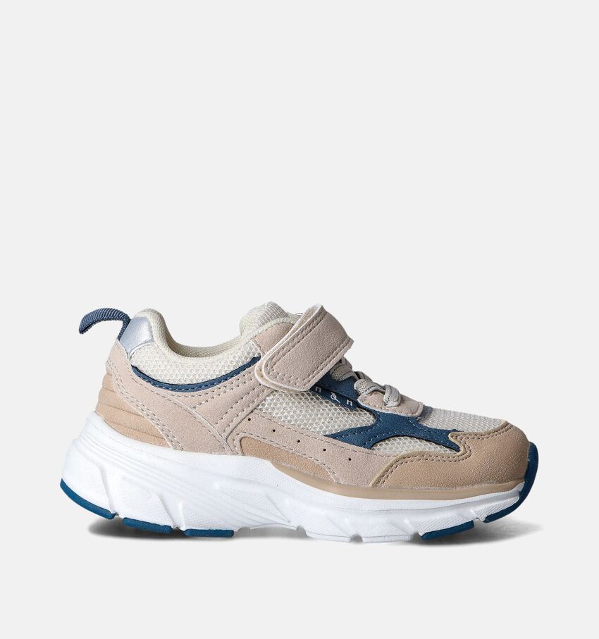Milo & Mila Beige Velcroschoenen