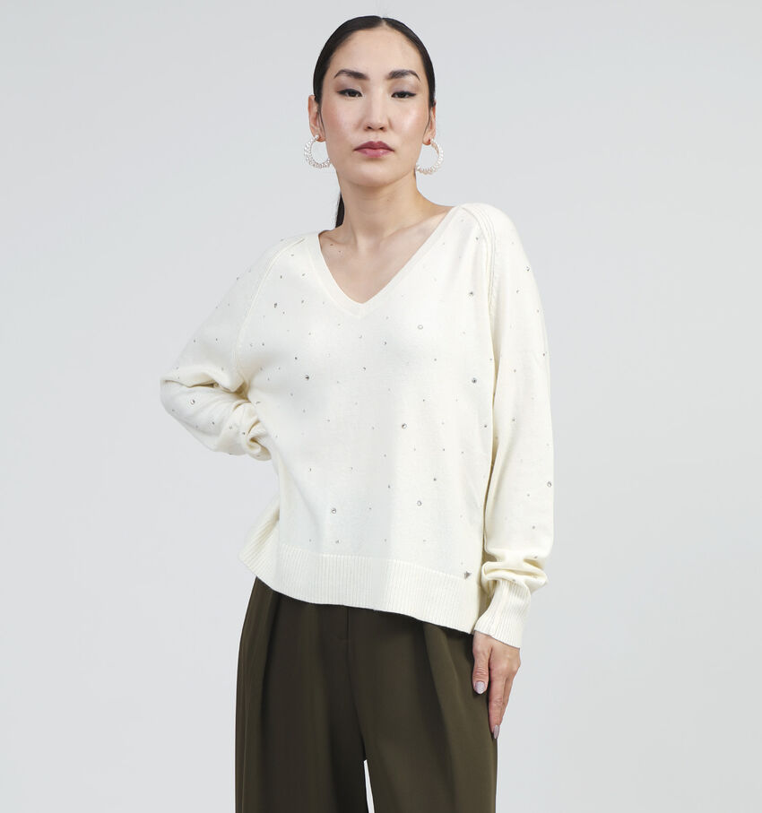 Orfeo Babeth Pull tricoté en Écru