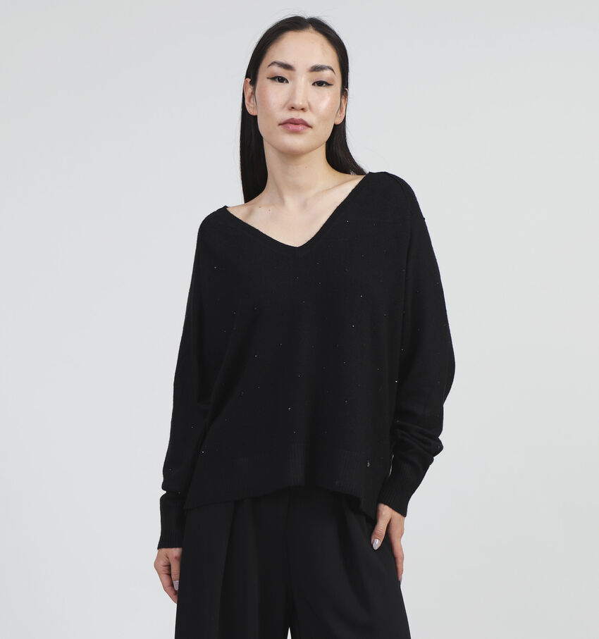 Orfeo Babeth Zwarte Trui met V-hals