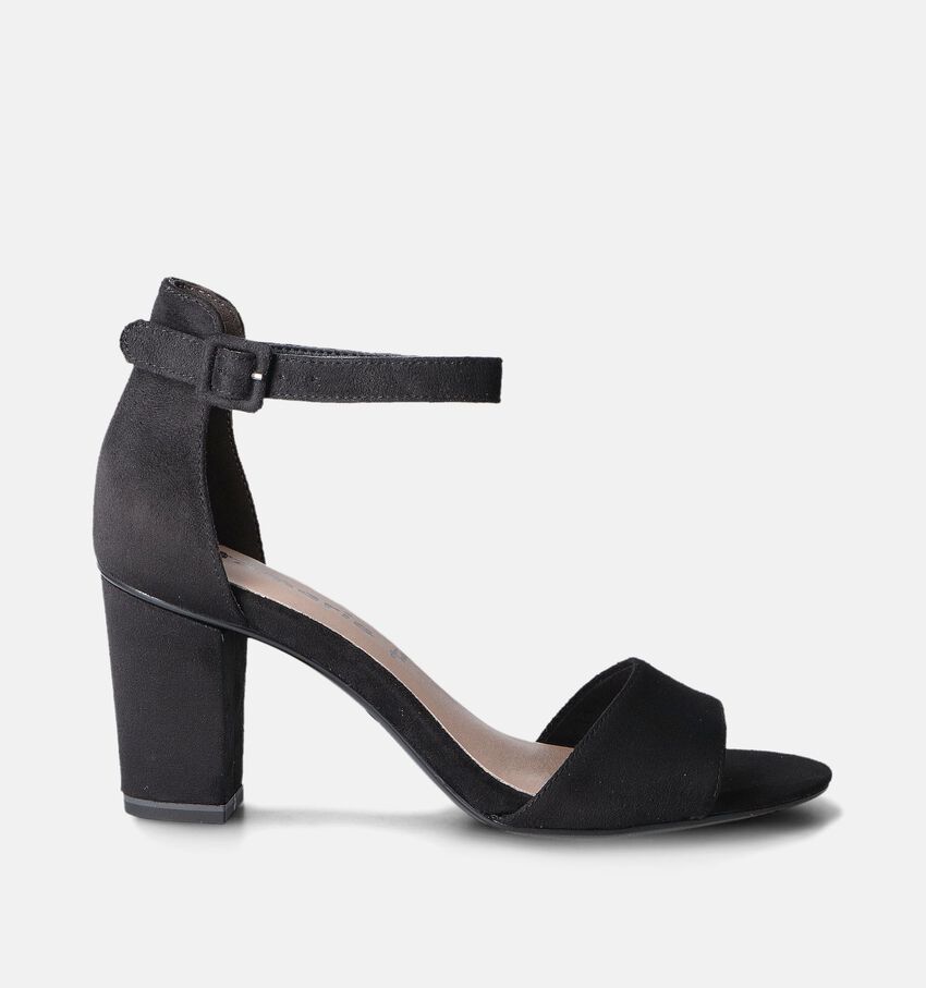 Tamaris Zwarte Sandalen met gesloten hiel