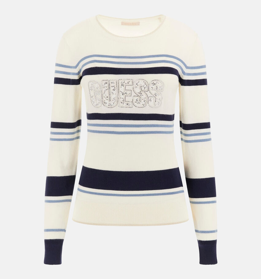 Guess Witte Trui met strepen