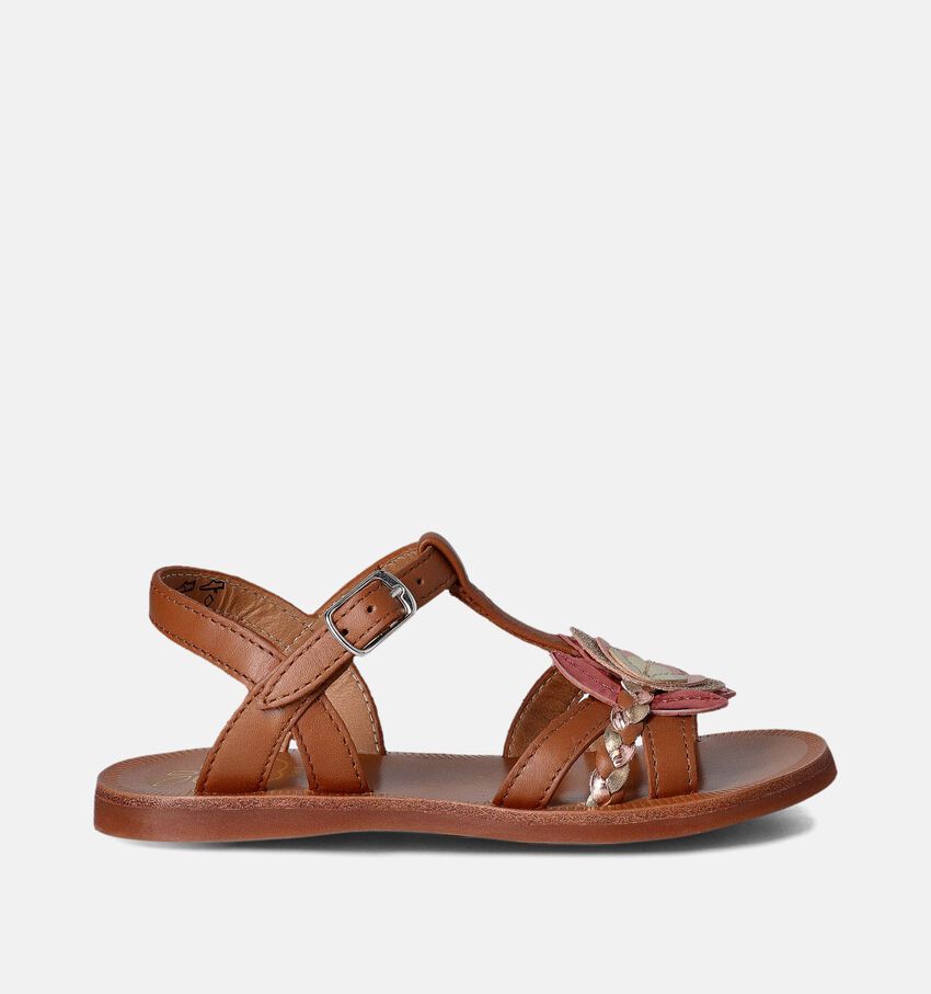 Pom d'Api Plagette Alto Sandales en Cognac