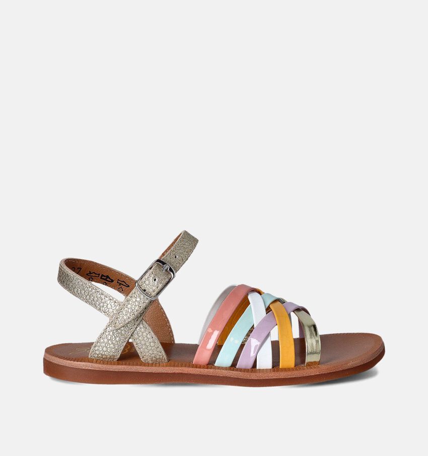 Pom d'Api Plagette Lux Sandales en Or