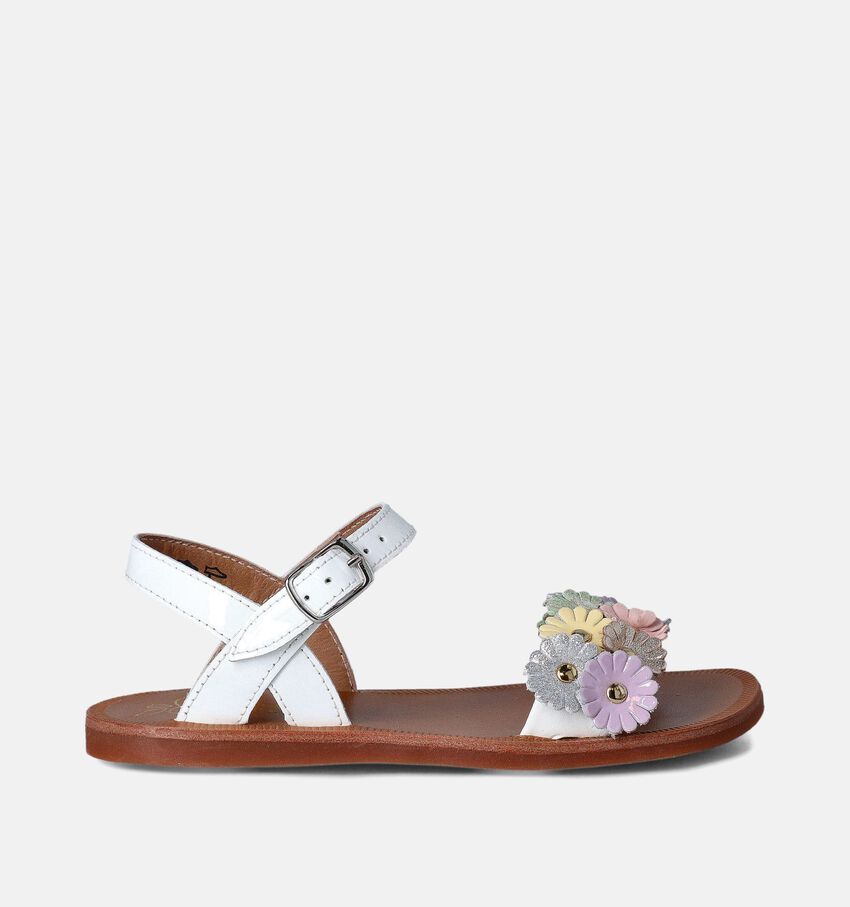 Pom d'Api Plagette Multi Flo Sandales en Blanc