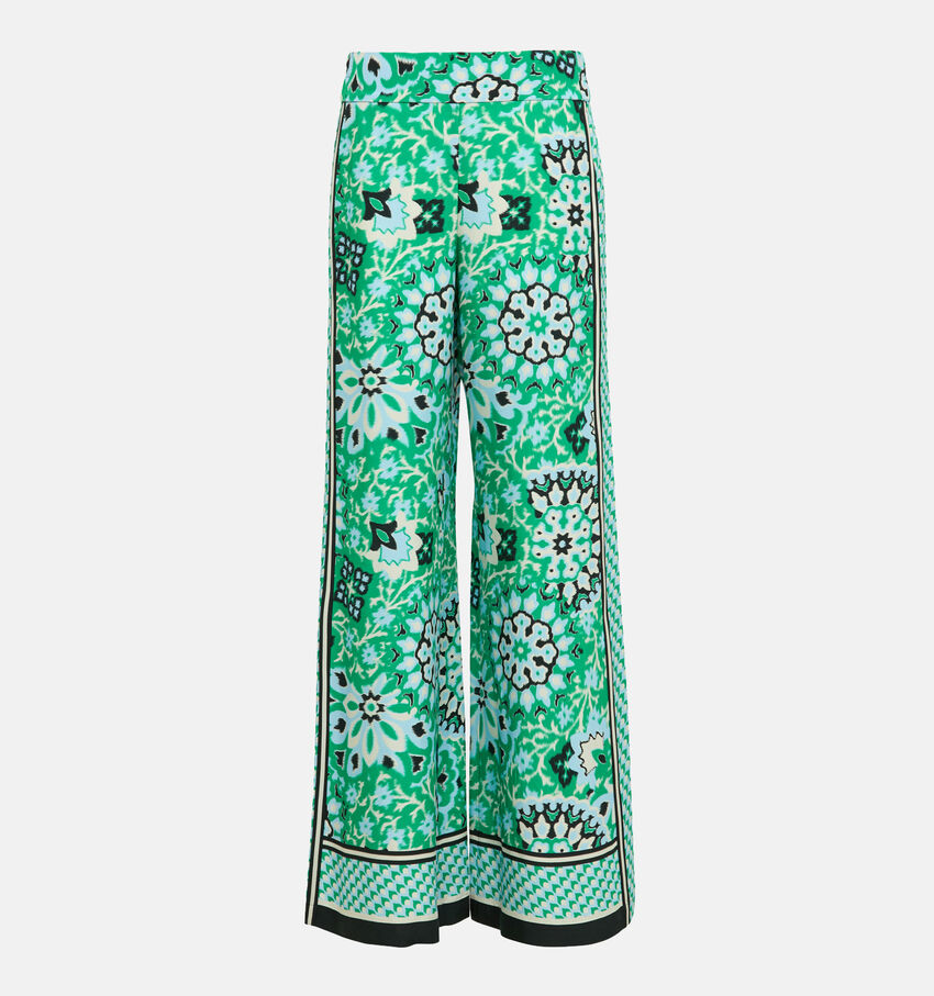 comma Groene Wijde broek