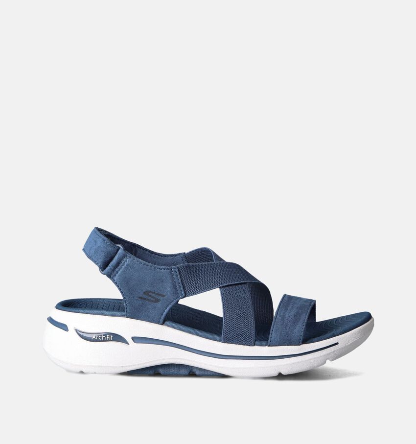 Skechers Go Walk Arch Fit Treasured Blauwe Sandalen