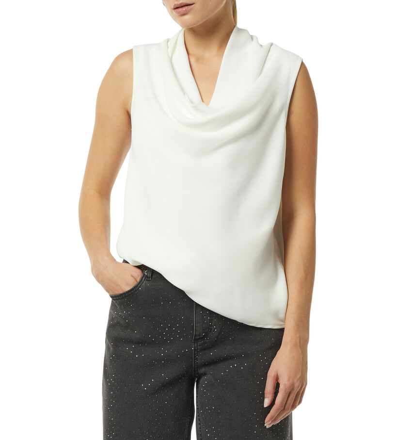 comma Blouse en Blanc