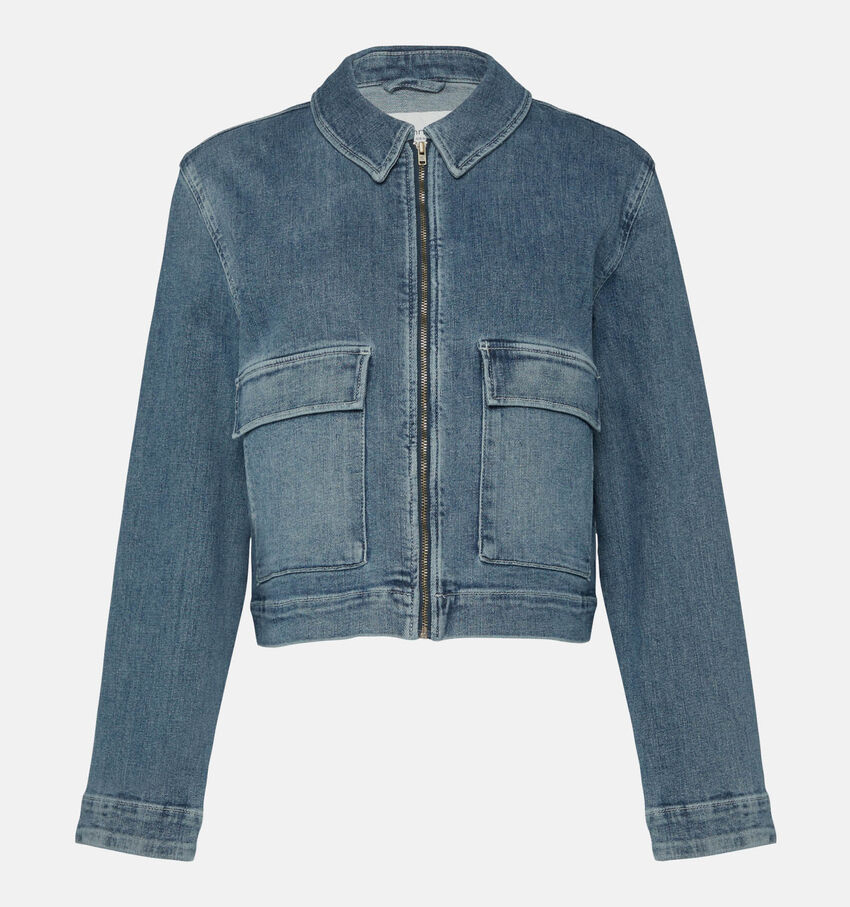 comma casual identity Veste en jeans en Bleu