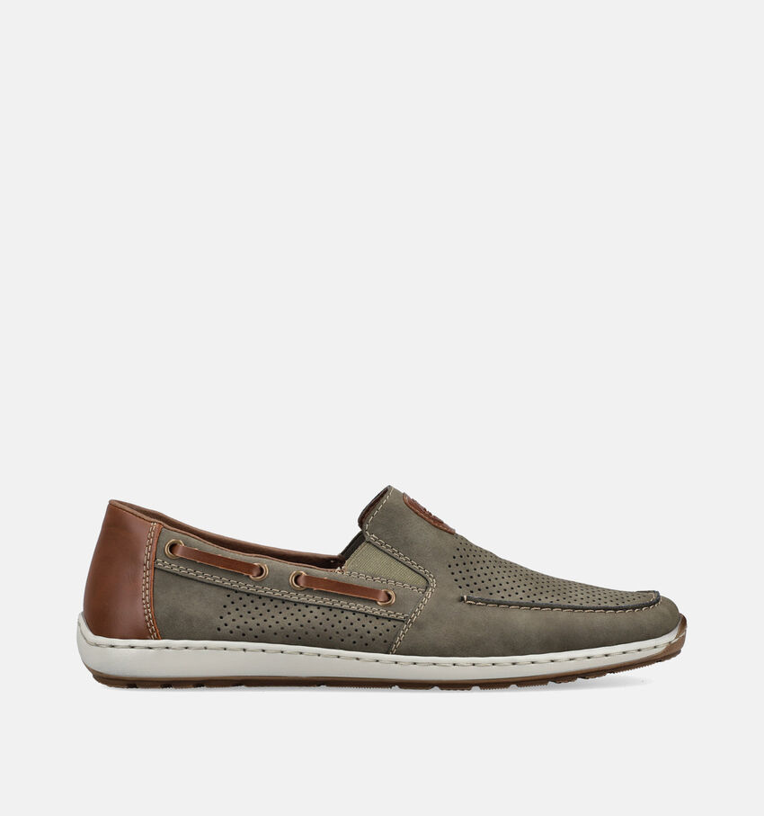 Rieker Chaussures à enfiler en Vert kaki