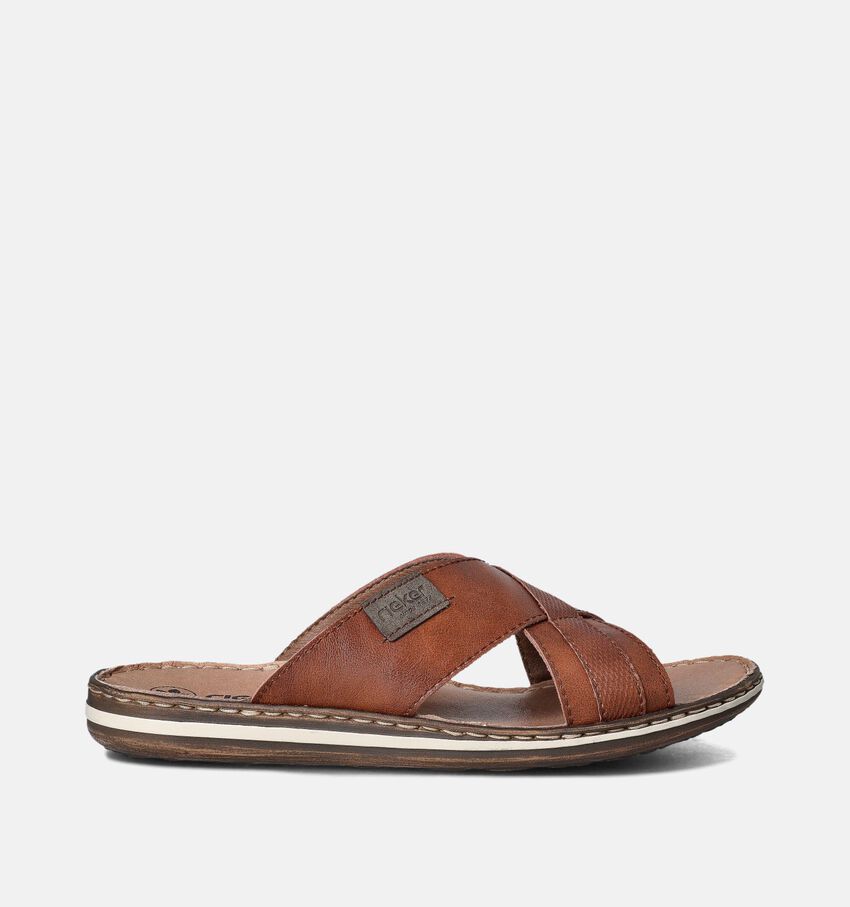 Rieker Cognac Slippers