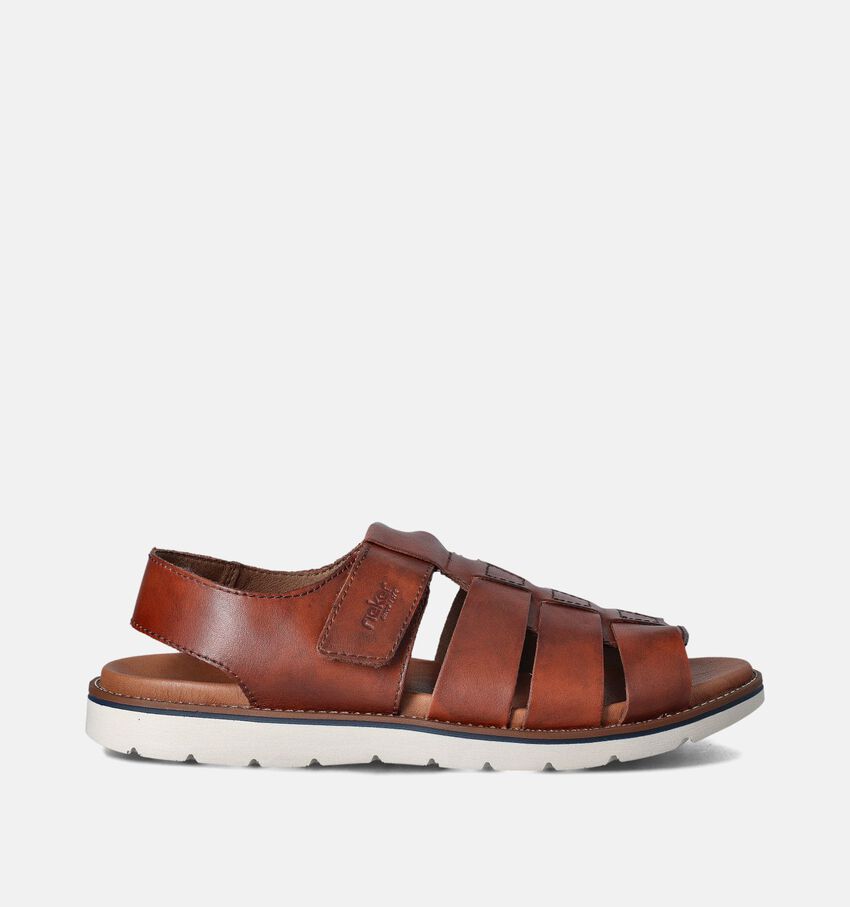 Rieker Cognac Gesloten Sandalen