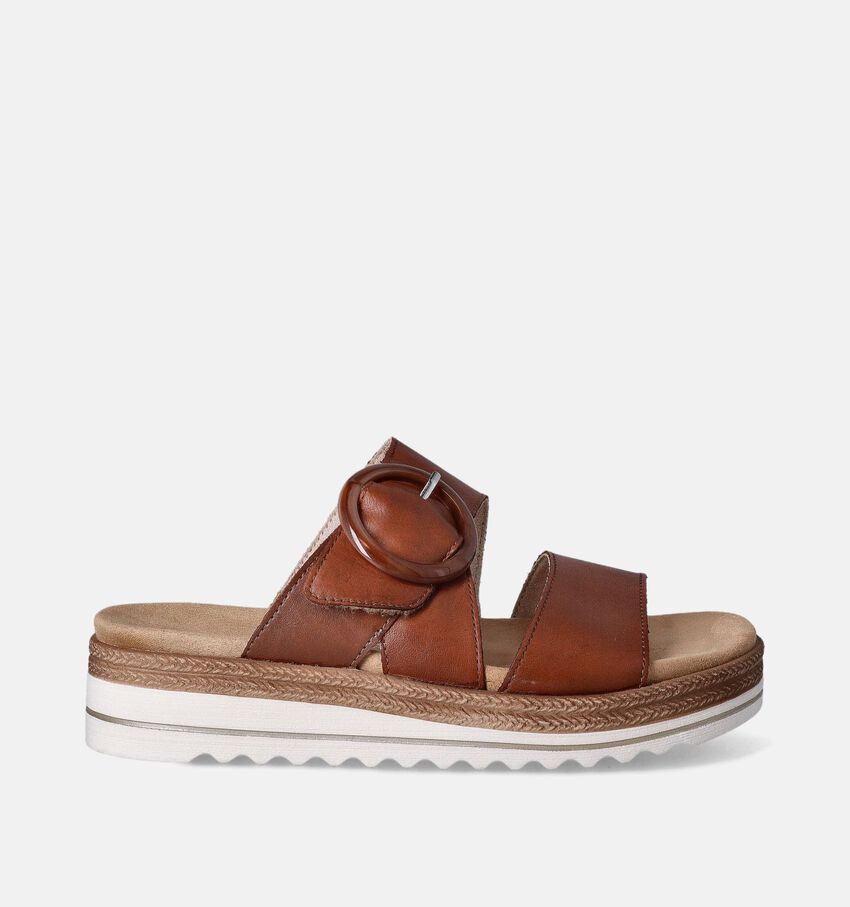 Remonte Nu-pieds compensées en Cognac