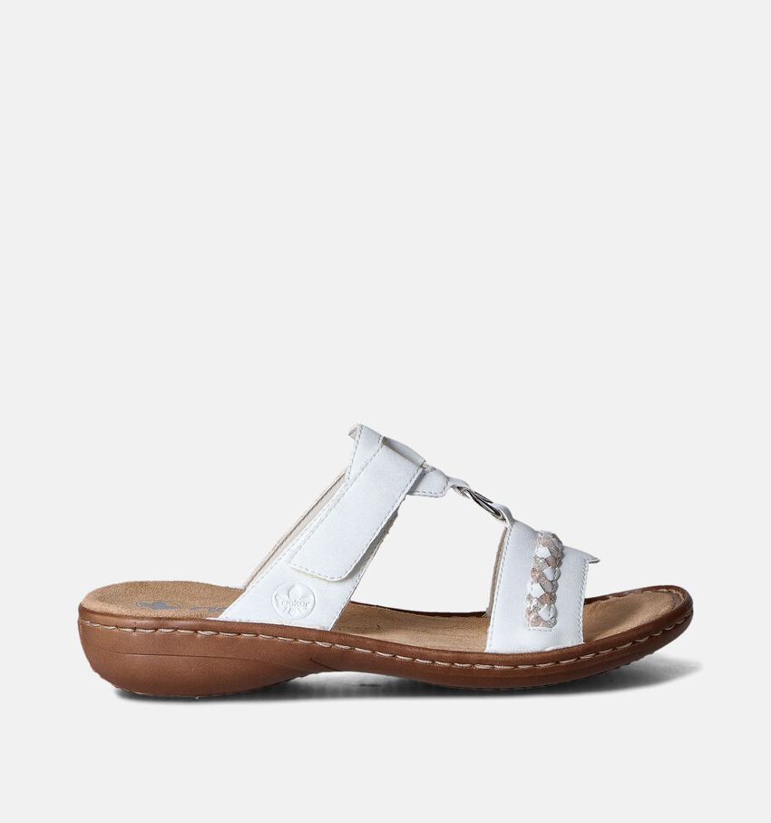 Rieker Witte Slippers