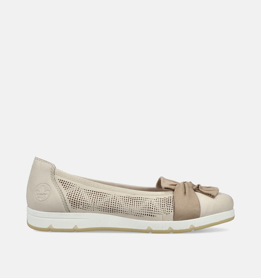 Rieker Beige Ballerina's Met Strik