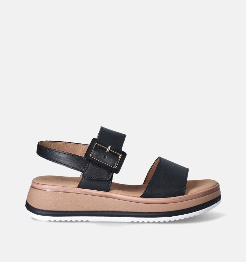 Gabor Zwarte Sandalen met sleehak