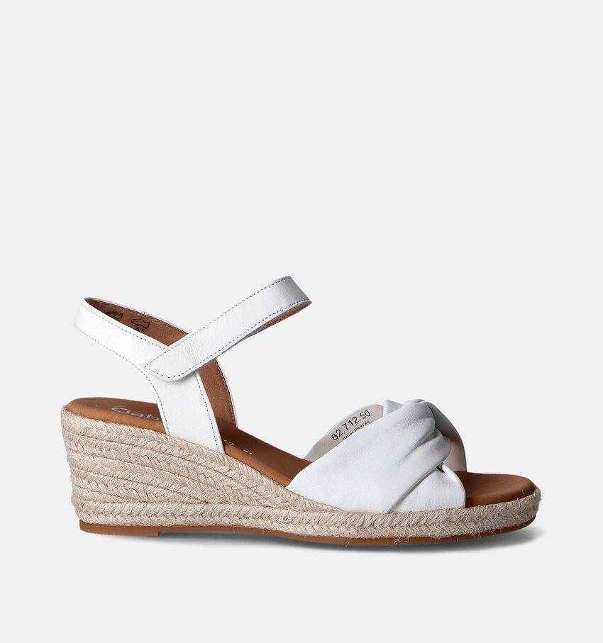 Gabor Witte Sandalen met sleehak