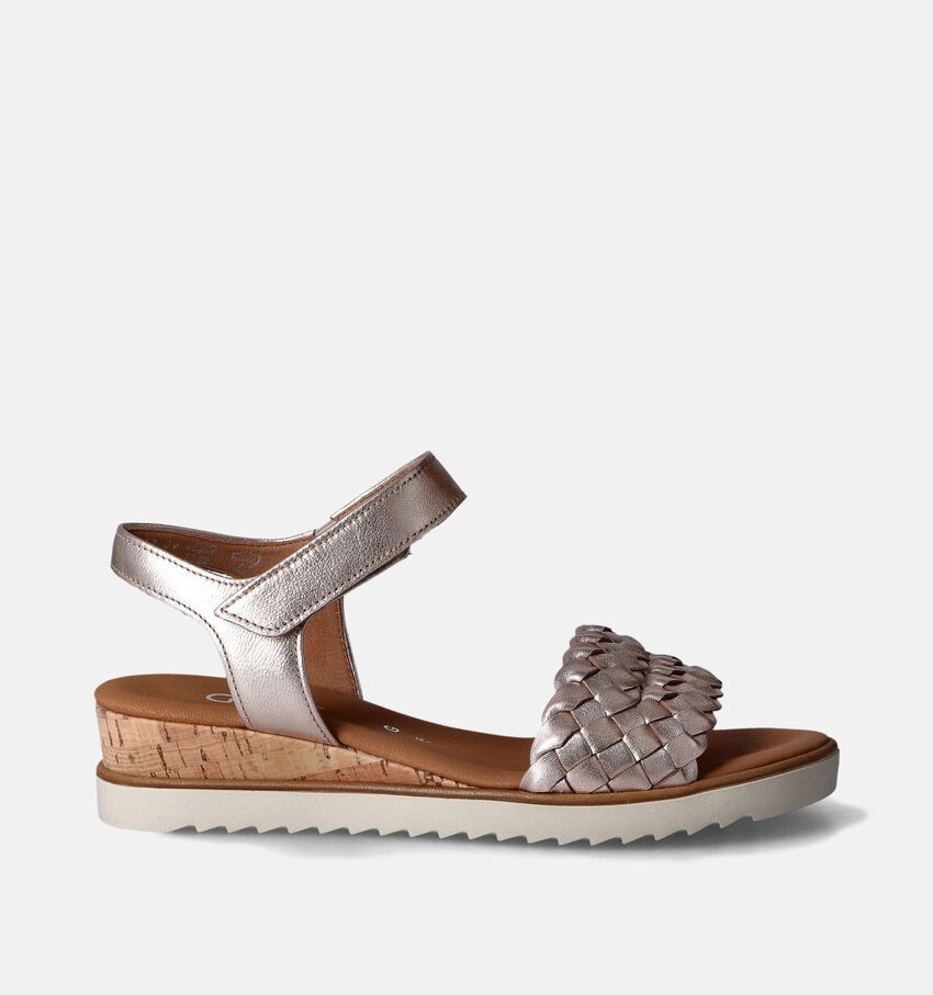 Gabor Rose gold Sandalen met sleehak
