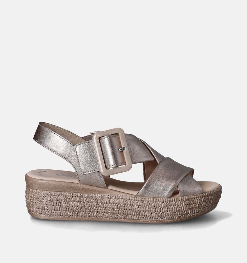 Gabor Best Fitting Roze Sandalen met sleehak